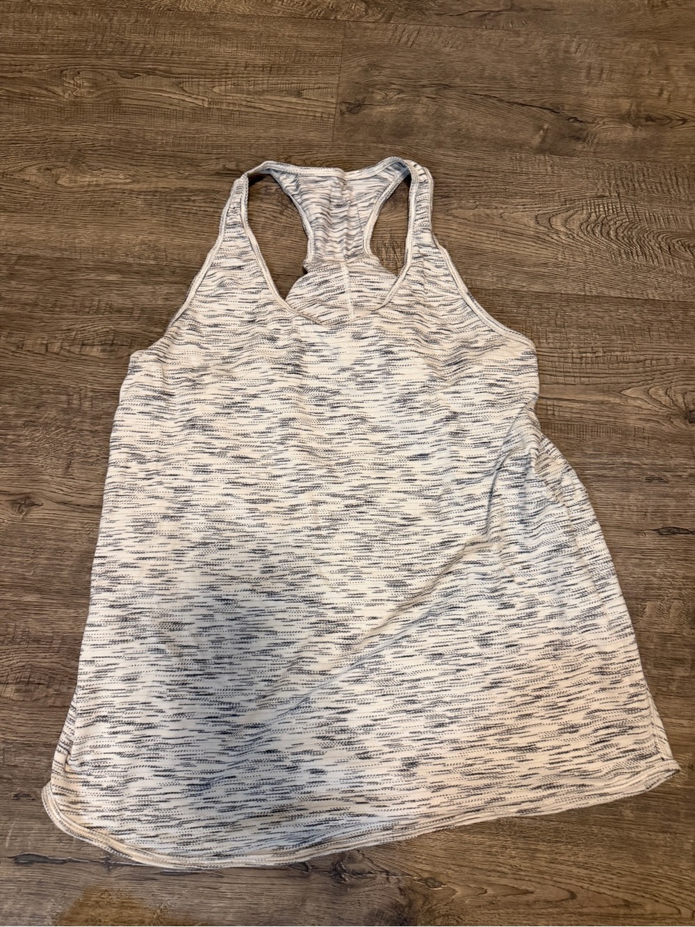 lululemon athletica White Heathered Racerback Tank